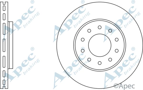 APEC BRAKING stabdžių diskas DSK2804